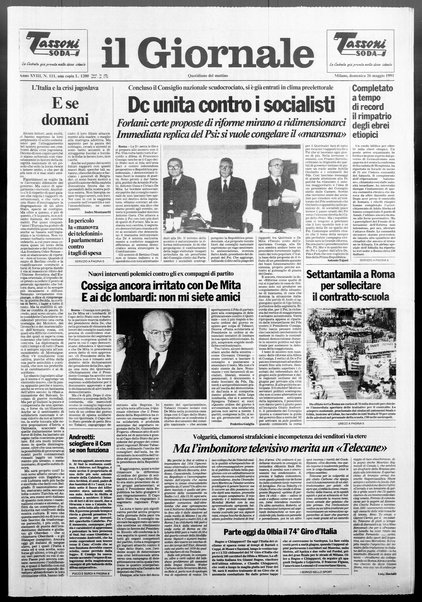 Il giornale : quotidiano del mattino